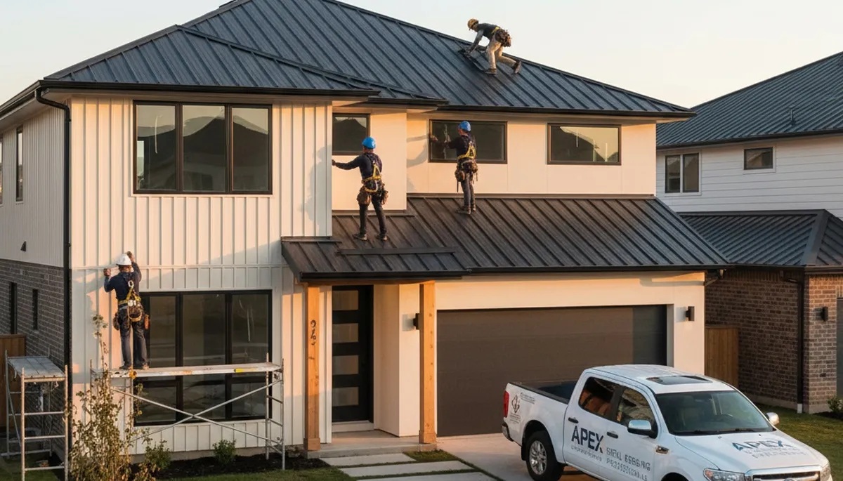 Professional metal roof installation in Tampa FL by Next Level Exteriors for durable hurricane protection