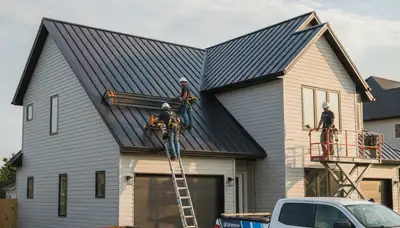 Metal roofing installation by Next Level Exteriors in Tampa FL for durable hurricane protection