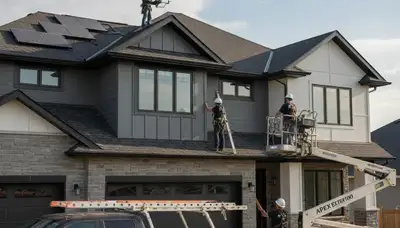 Professional roof inspection in Tampa FL by Next Level Exteriors detecting storm and moisture damage
