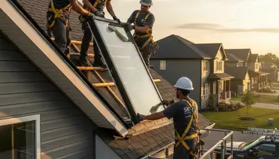 Professional skylight installation on vinyl siding home in Tampa, FL by Next Level Exteriors