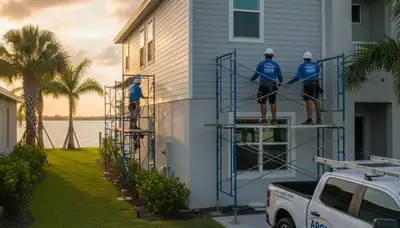Professional vinyl siding installation on a home exterior in Tampa, FL