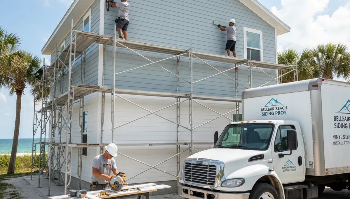 Professional vinyl siding installation on home exterior in Tampa, FL