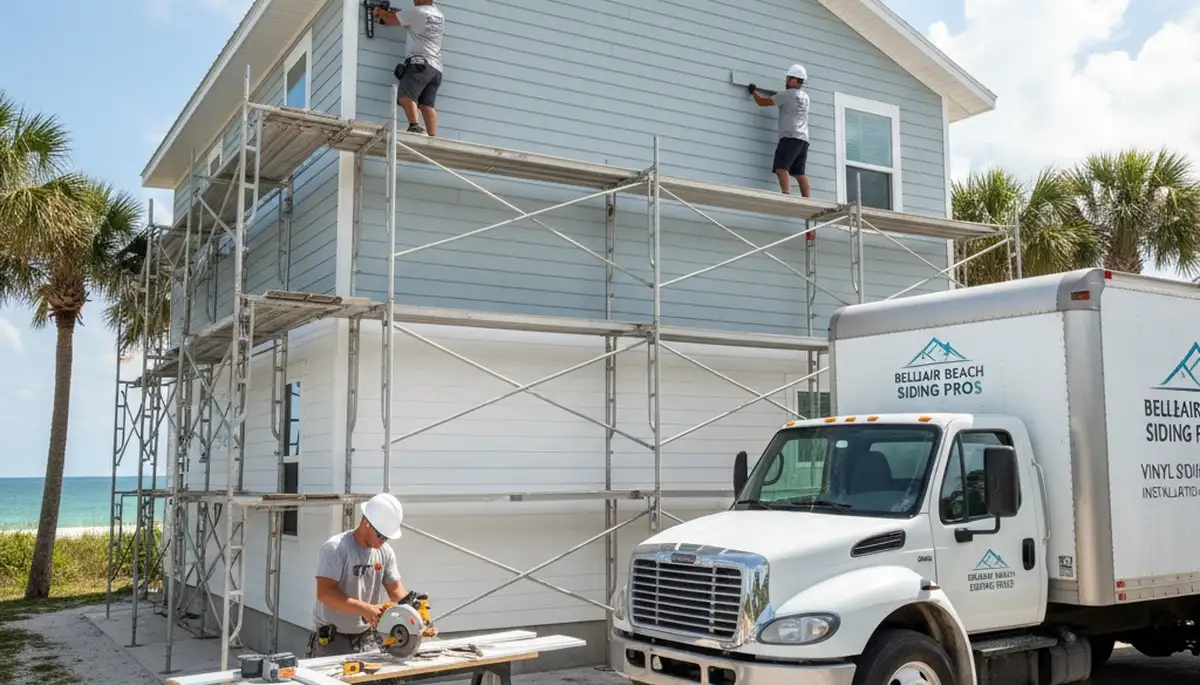 Professional vinyl siding installation on home exterior in Tampa, FL