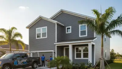 Professional vinyl siding installation on home exterior in Tampa, FL