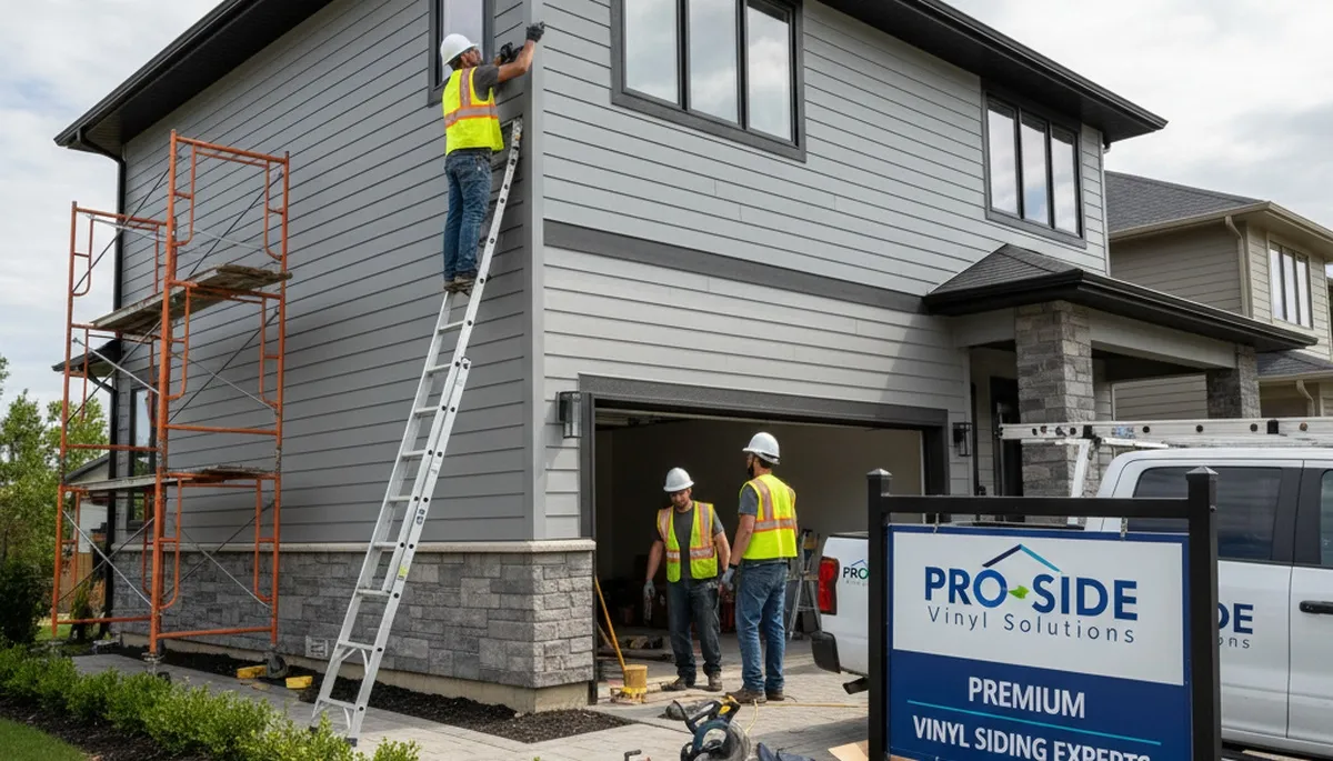Professional vinyl siding installation on home exterior in Tampa, FL by Next Level Exteriors