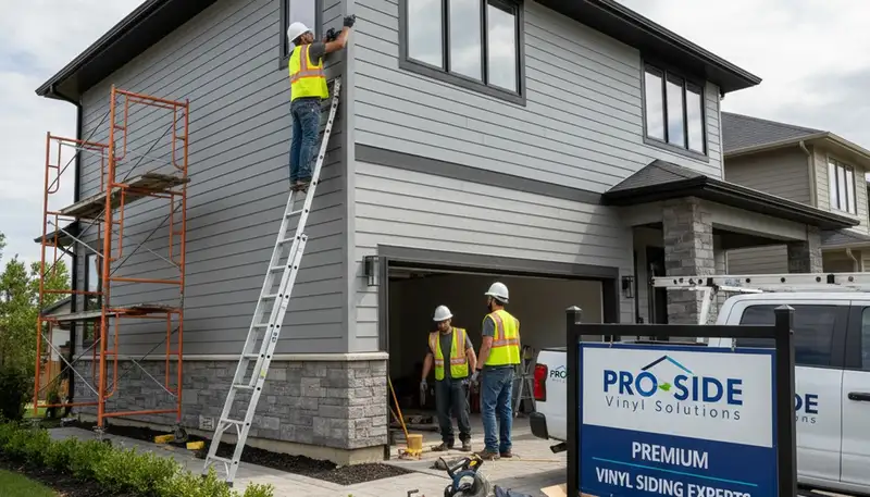 Professional vinyl siding installation on home exterior in Tampa, FL by Next Level Exteriors