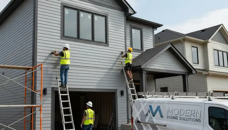 Vinyl siding installation on Tampa FL home exterior by Next Level Exteriors contractors