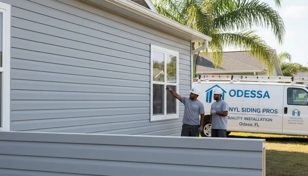 Vinyl siding installation on Tampa FL home exterior by professional siding contractors