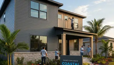Professional vinyl siding installation on home exterior in Tampa, FL
