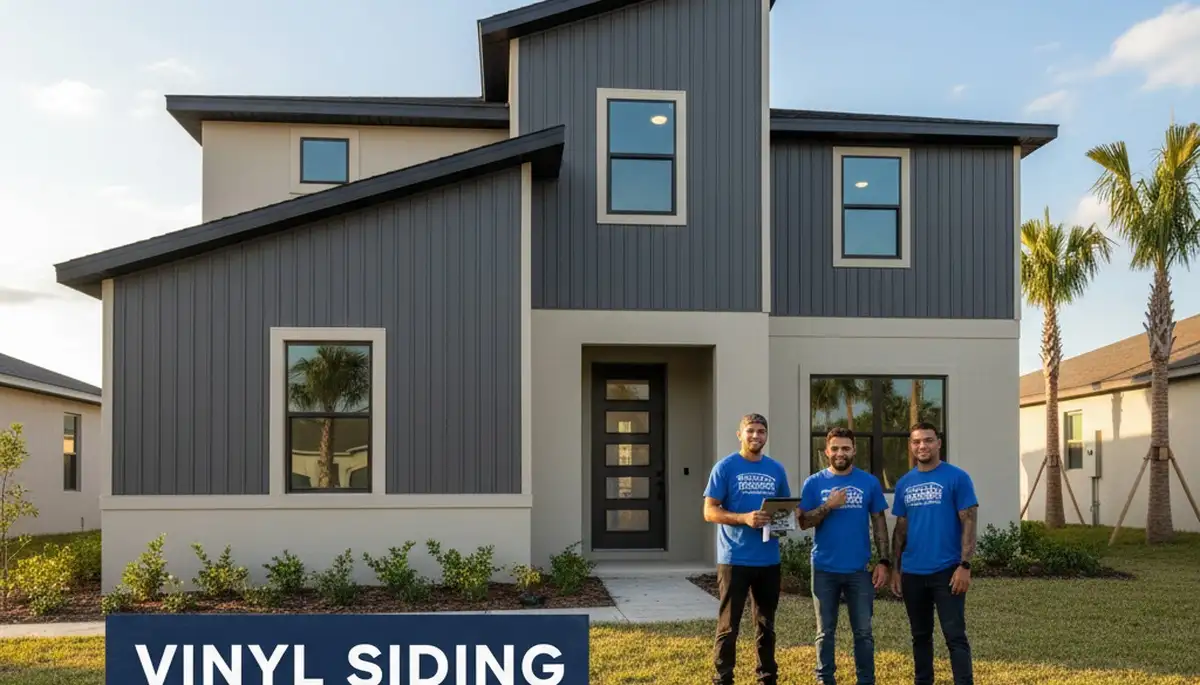 Professional vinyl siding installation on home exterior in Tampa, FL