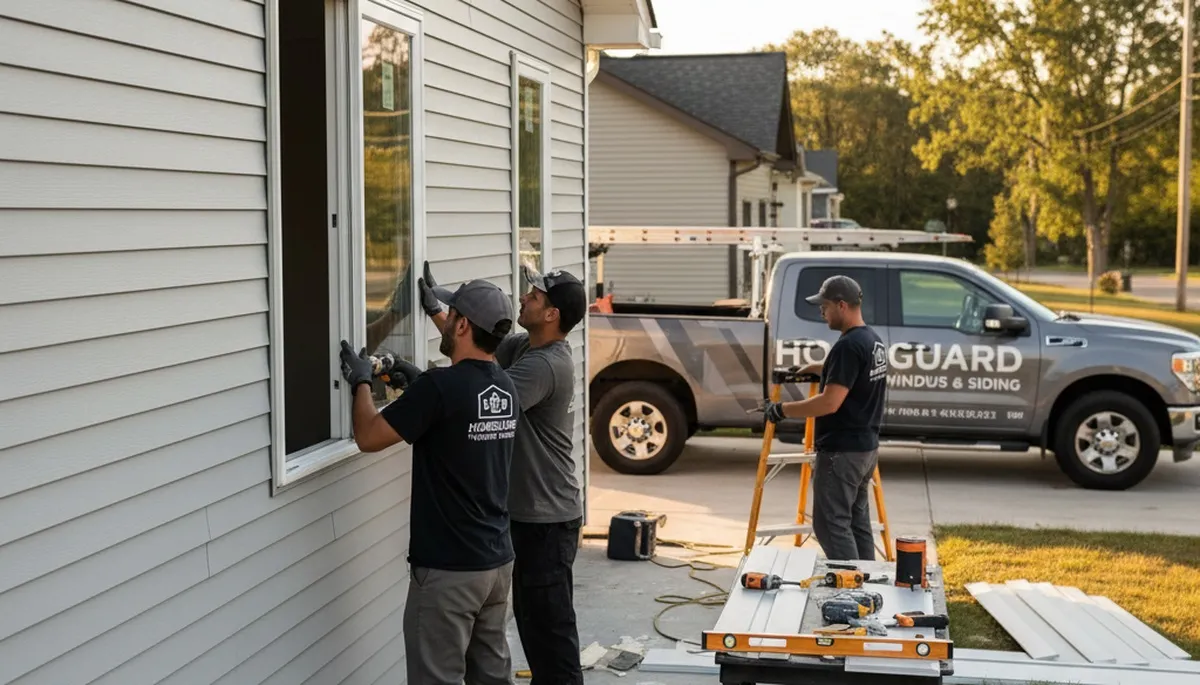 Vinyl siding and window installation by Next Level Exteriors in Tampa, FL