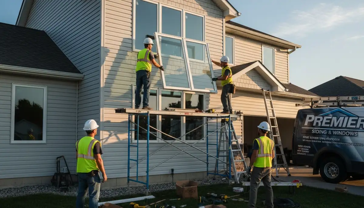 Professional window installation with vinyl siding upgrade in Tampa, FL by Next Level Exteriors